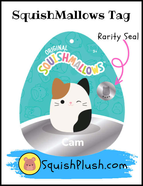 RARE Seal SquishMallow HangTag Sample